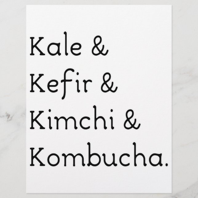 Kale Kefir Kimchi Kombucha (Frente)