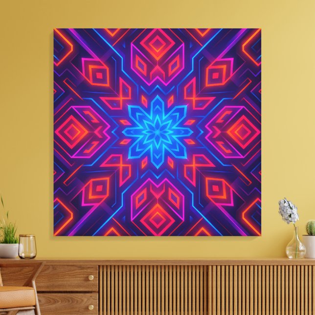 Kaleido Dreams | Arte de parede de Canvas vibrante (Insitu(Sala de estar))