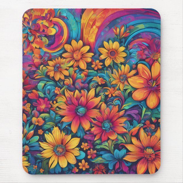"Kaleidoscope of Color" Art Mouse Pad (Frente)