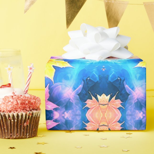 Kaleidoscope Papel de empacotamento da Presente Fl (Festa de aniversário)
