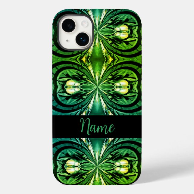 Kaleidoscope Shades de Verdes iPhone / iPad case (Verso)