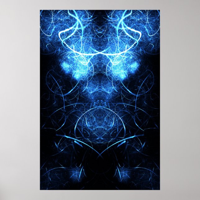 Kaliverse Electric Energy Fractal Poster (Frente)