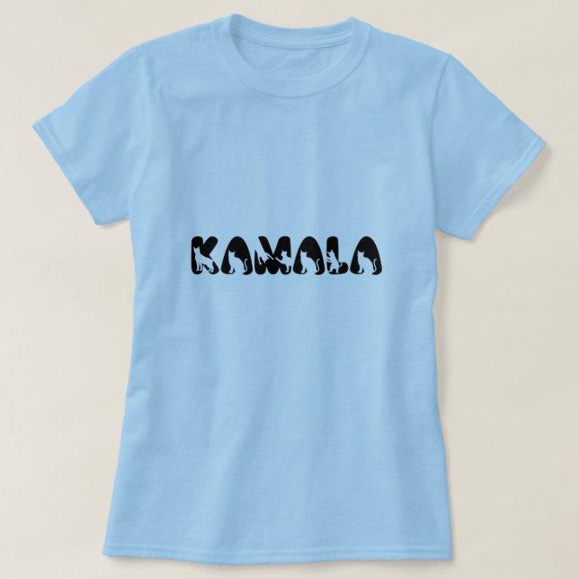 Kamala come camisa básica de mulher (Frente do Design)