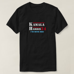 Kamala Harris 24 Estou com a Camiseta dela