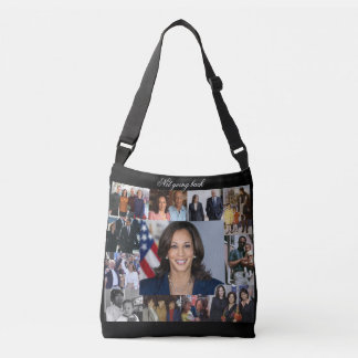 Kamala Harris All-Over Cross-Body Tote Bag