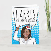 Kamala Harris Birthday: Harris seu cartão de anive