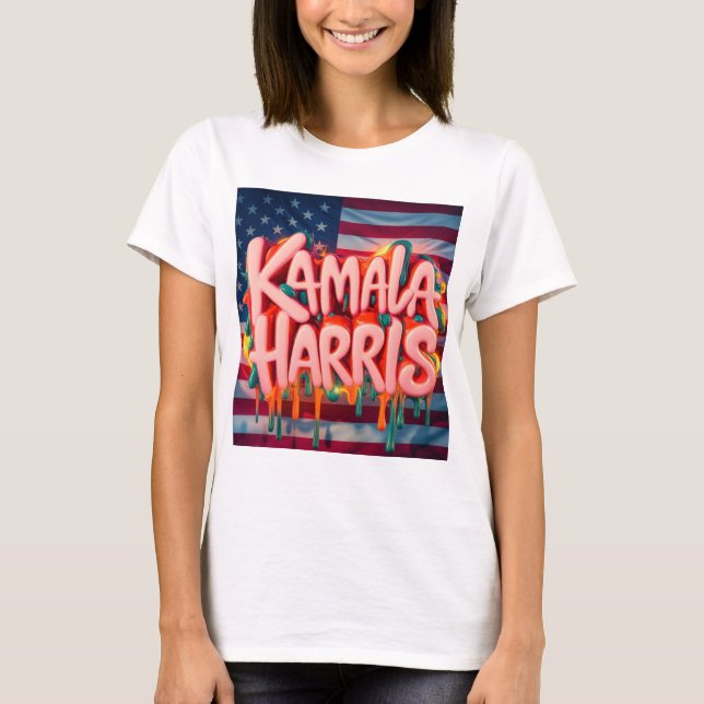 Kamala Harris - Capacitando a mudança de camiseta (Frente)