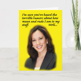 Kamala Harris Cartão de aniversário