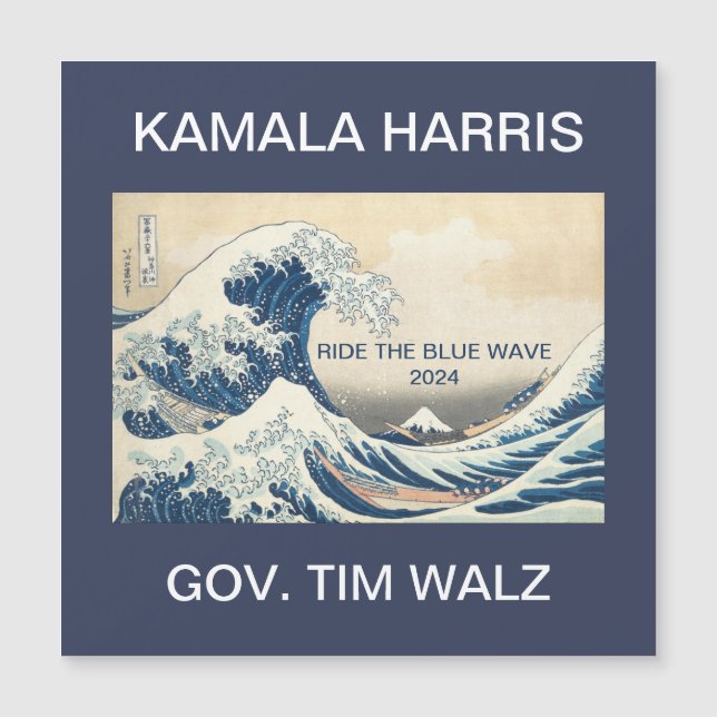 KAMALA HARRIS CORRE A ONDA AZUL 2024 (Frente)