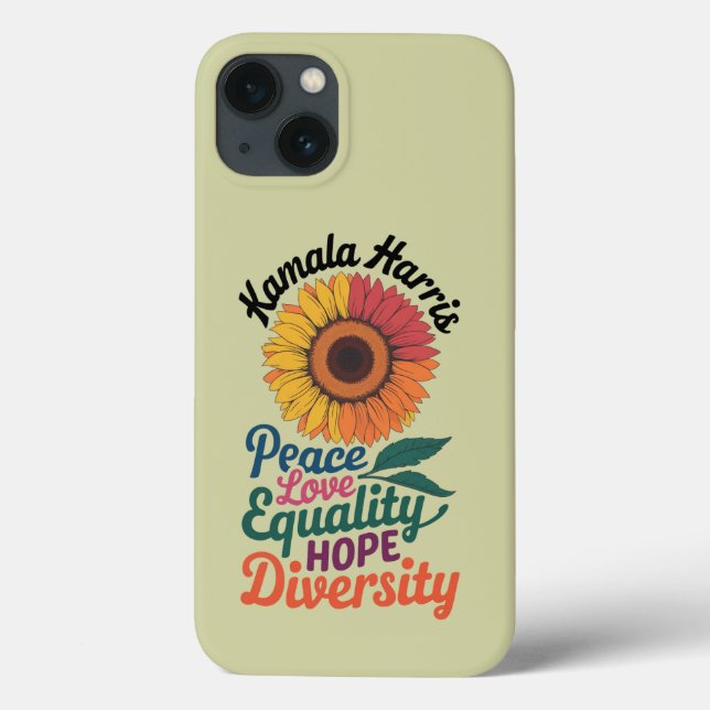 Kamala Harris Paz Amor Igualdade Esperança Diversi (Verso)