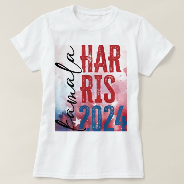 Kamala Harris T-Shirt Patriótico (Frente do Design)