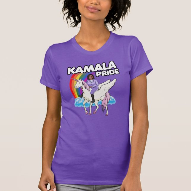 KAMALA HARRIS UNICORN ORGULHA T-Shirt (Frente)