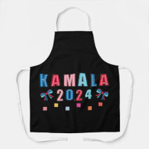 Kamala para 2024. Cor Preta. Impressão All-Over Ap