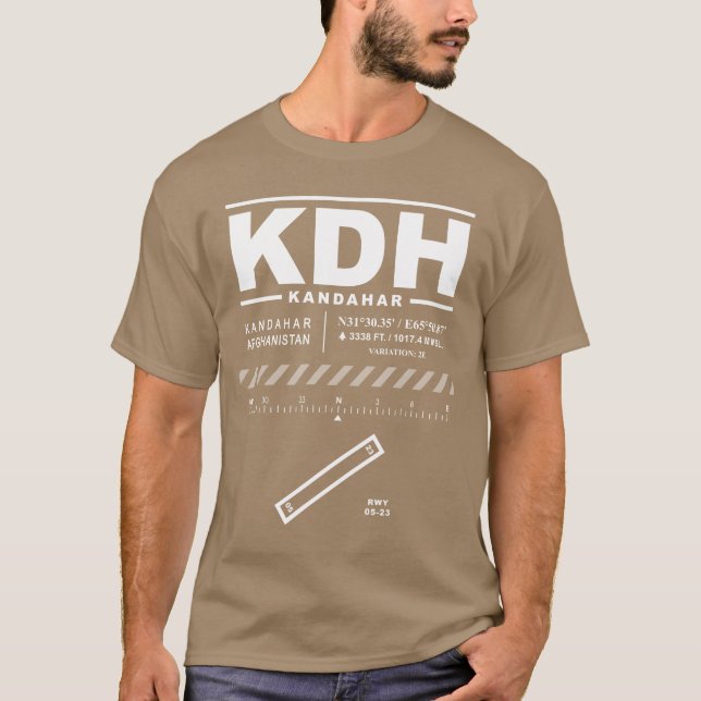 Kandahar International Airport KDH T-Shirt (Frente)