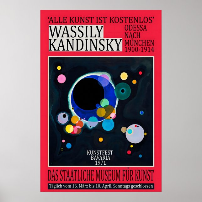 Kandinsky 1971 Exhibition Poster Abstract (Frente)