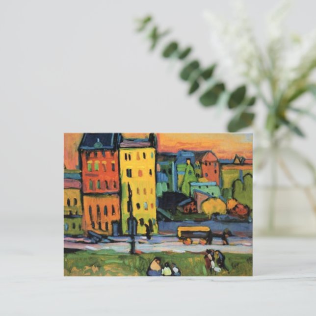 Kandinsky - Casas em cartão postal de Munique (Em pé/Frente)