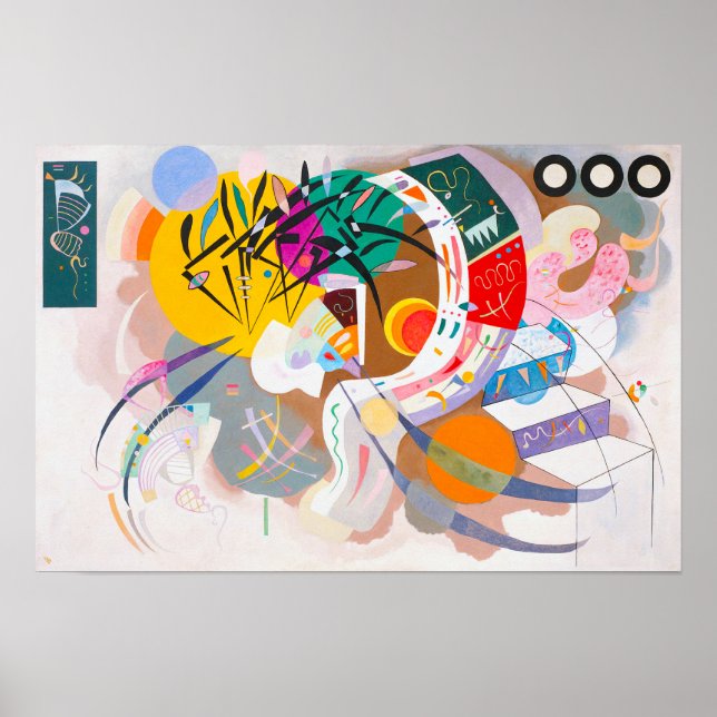 Kandinsky Dominant Curve Poster (Frente)