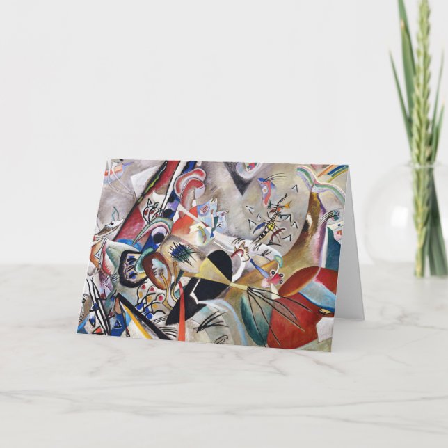 Kandinsky no cartão cinzento (Frente)