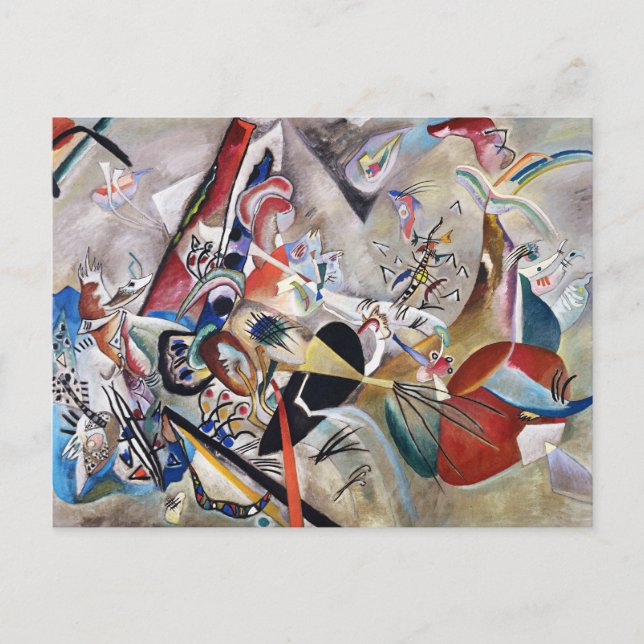 Kandinsky No Cartão Postal Da Cinza (Frente)