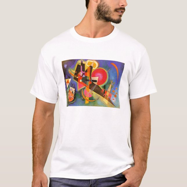 Kandinsky no t-shirt azul (Frente)