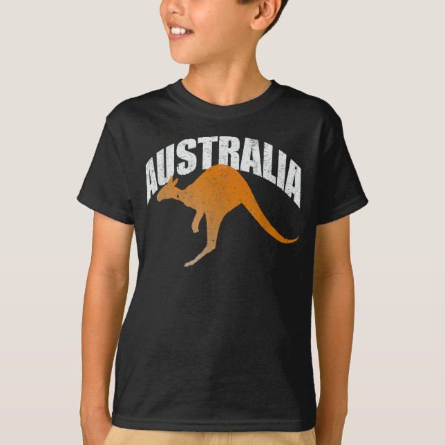 Kangaroo da Austrália | T-shirt australiana Souven (Frente)
