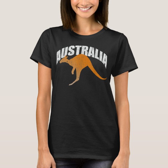 Kangaroo da Austrália | T-shirt australiana Souven (Frente)