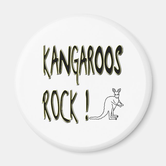 Kangaroos Rock! Íman (Frente)