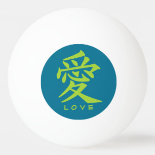 Kanji Adora texto personalizado e bolas de ping de