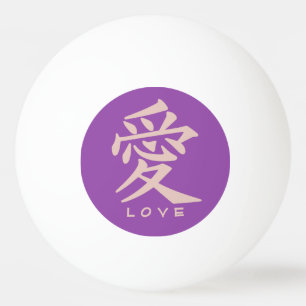 Kanji Adora texto personalizado e bolas de ping de