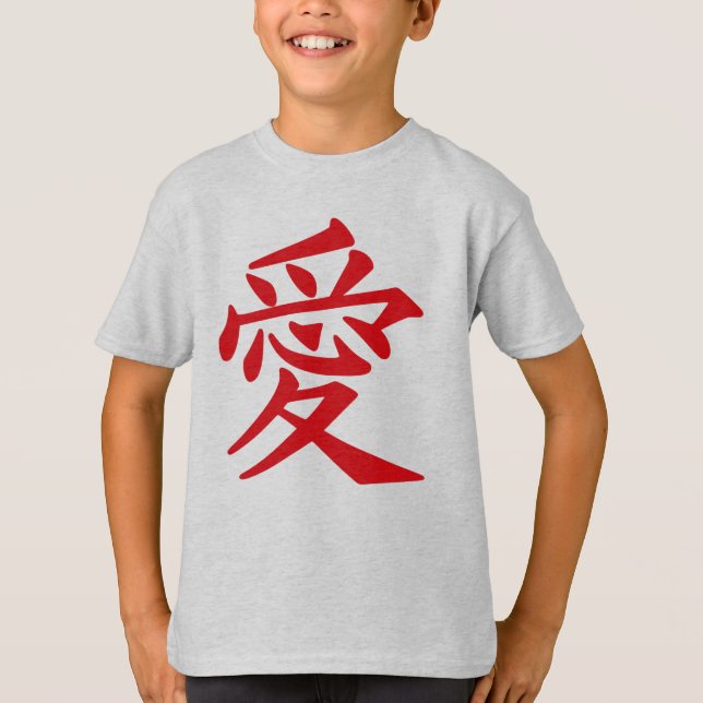 Kanji Love shirts e jaquetas (Frente)