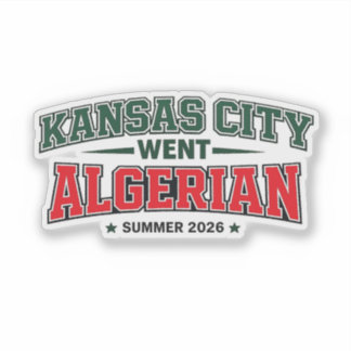 Kansas City Foi Adesivo de Tipografia Argélia