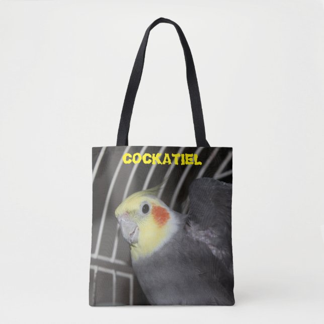 Kansas Cockatiel Closeup Tote Bag (Frente)