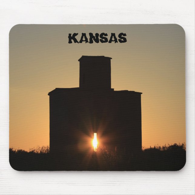 Kansas Rayls Hill Sunset Mouse Pad (Frente)