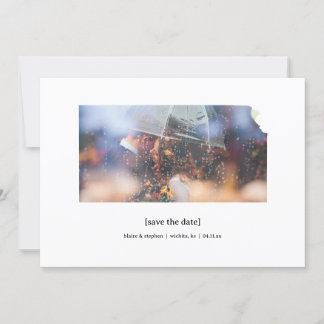 Kansas Save the Date Cartão com fotos