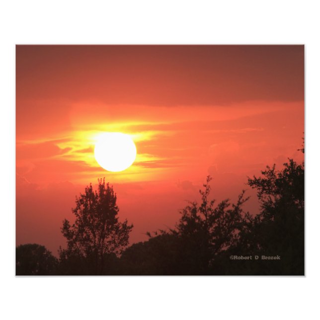 Kansas Sunset com o Alargamento de Fotos das Nuven (Frente)