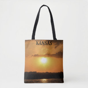 Kansas Sunset Tote Bag