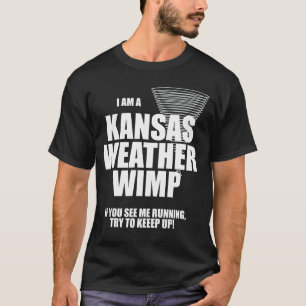 Kansas Tornado Weather Wimp Dark T-shirt