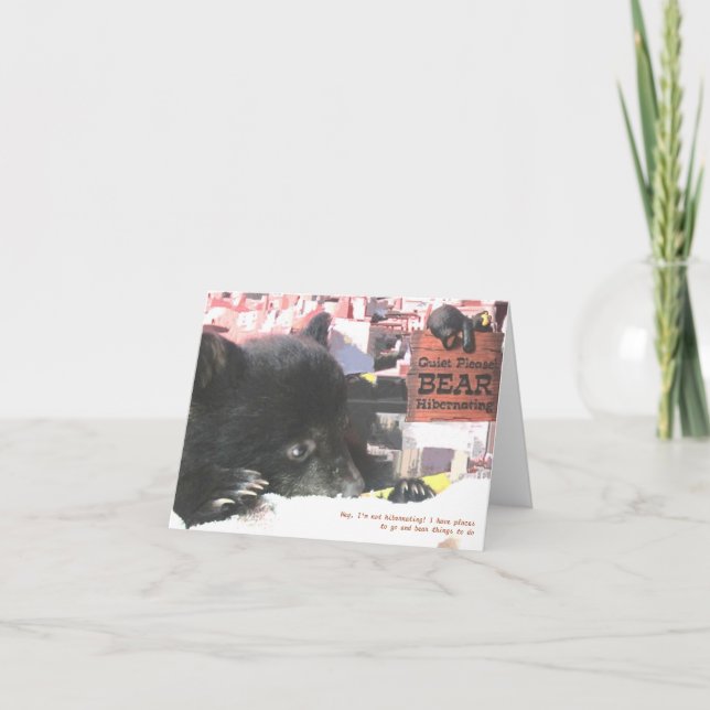 Kapalua eu não hibernating! - Cartão de nota (Frente)