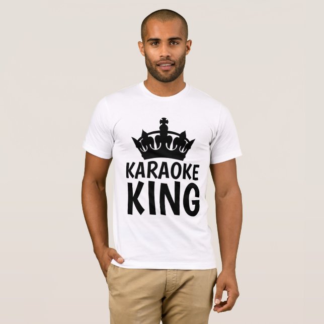 KARAOKE KING T-shirts e capuzes (Frente Completa)