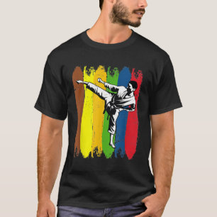 Karate Fighter Colorful T-Shirt