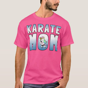 Karate Mamãe Camisa Família Correspondente Unicórn
