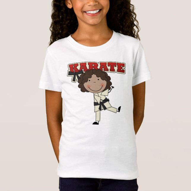KARATÉ - t-shirt e presentes da menina do (Frente)