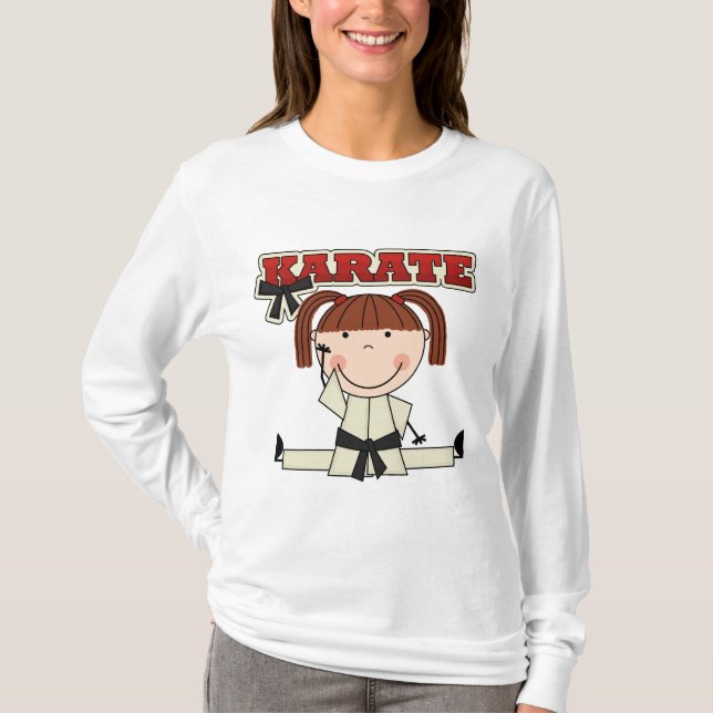 KARATÉ - t-shirt e presentes triguenhos da menina (Frente)