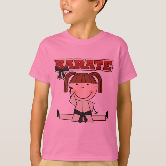 KARATÉ - t-shirt e presentes triguenhos da menina (Frente)