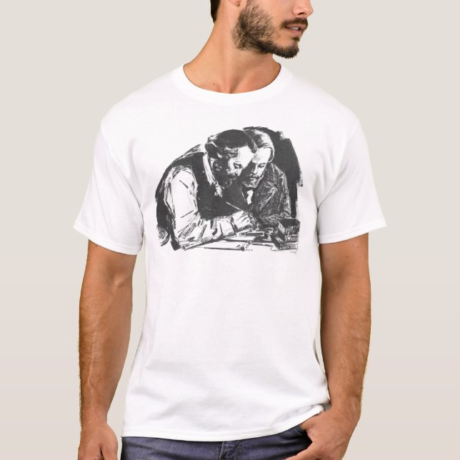 Karl Marx e t-shirt de Friedrich Engels (Frente)