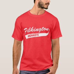 Karl Pilkington Monkeys o t-shirt vermelho