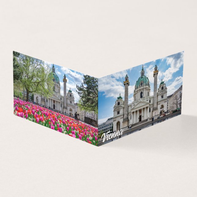 Karlskirche em Viena, Áustria (Exterior)