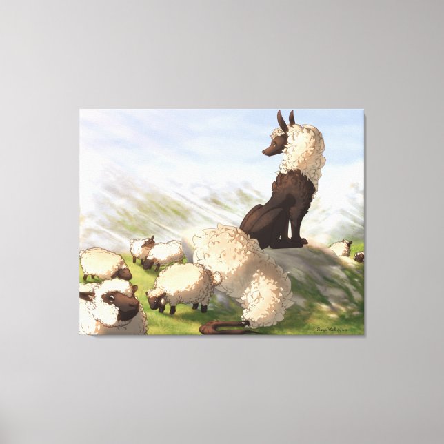 Kastraal Draggo Sheep Guardians - Canvas estendida (Frente)