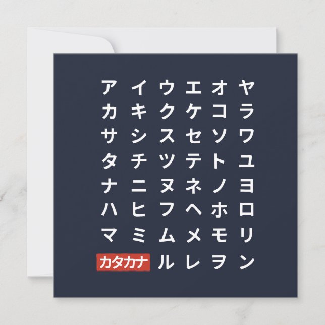 Katakana (Frente)