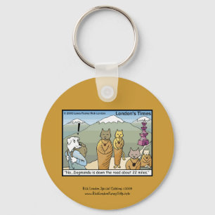 Katmandu & Dogmandu Cartoon Canvas Porta-chaves